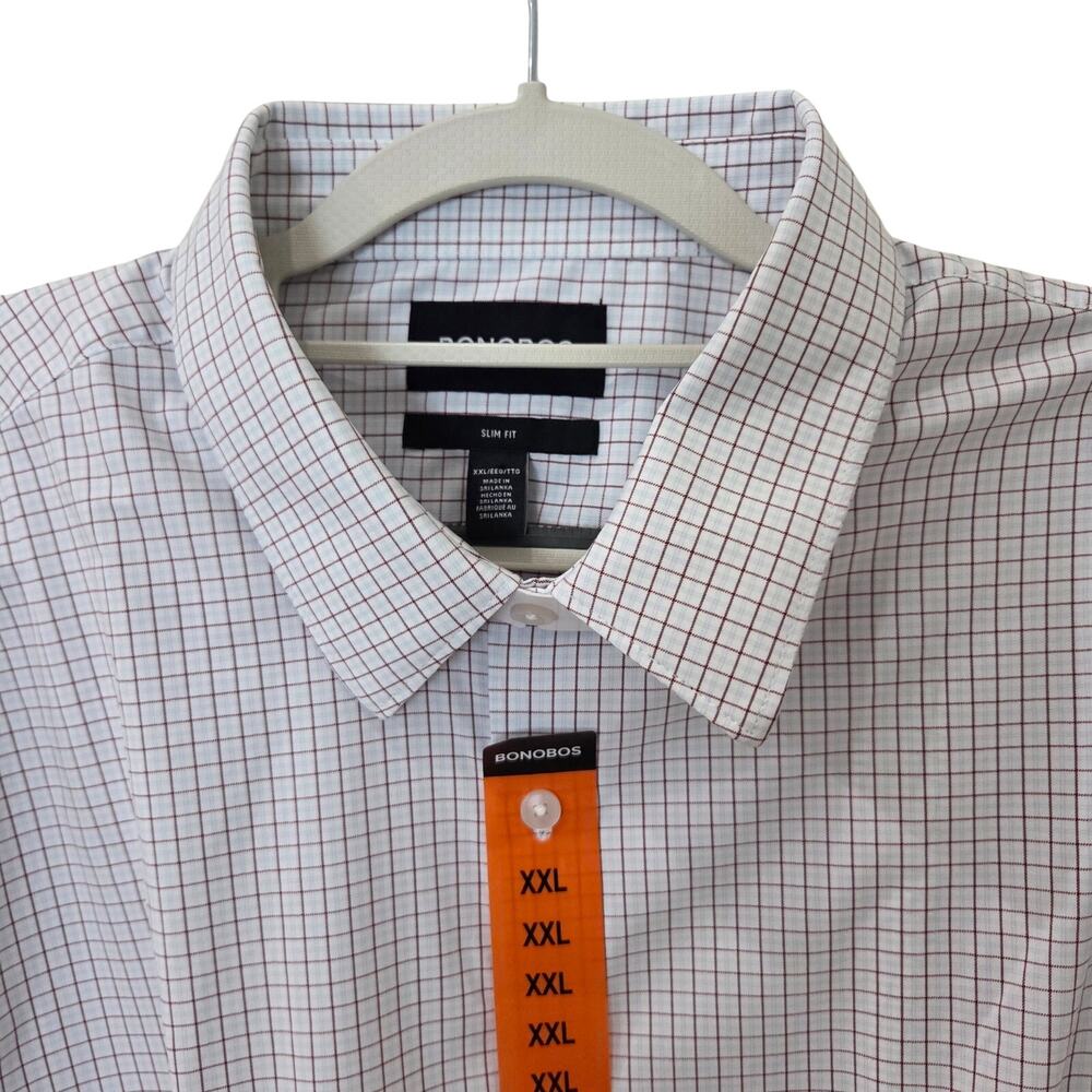 Men's  New Long Sleeve Slim Fit Dress Shirt by‎ Bonobos, Size XXL